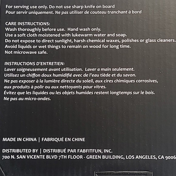 Short Stories Wooden Serveboard 12" × 7" - Picture 7 of 8